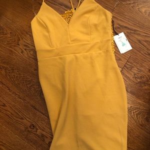 Yellow ladies dress